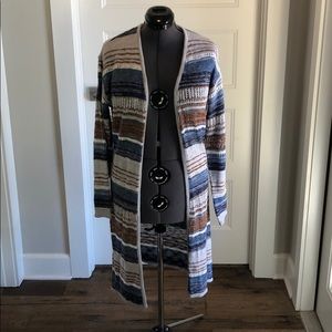 Anthropologie Striped Duster sweater